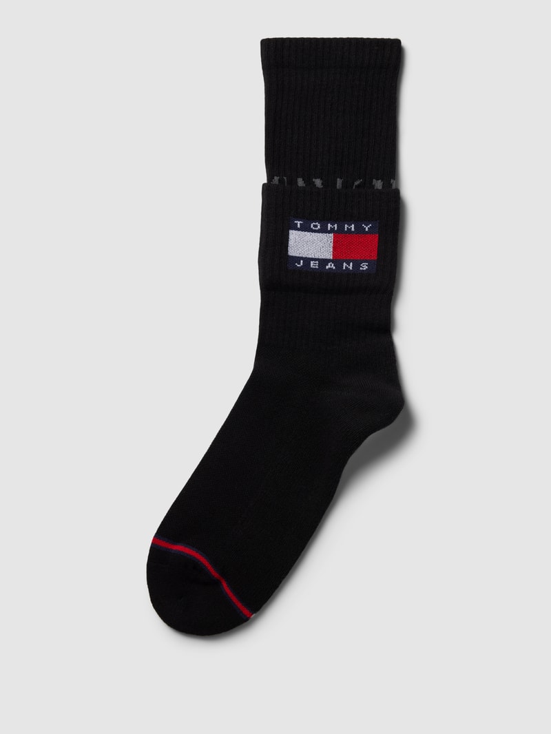 Socken mit Label-Details in schwarz