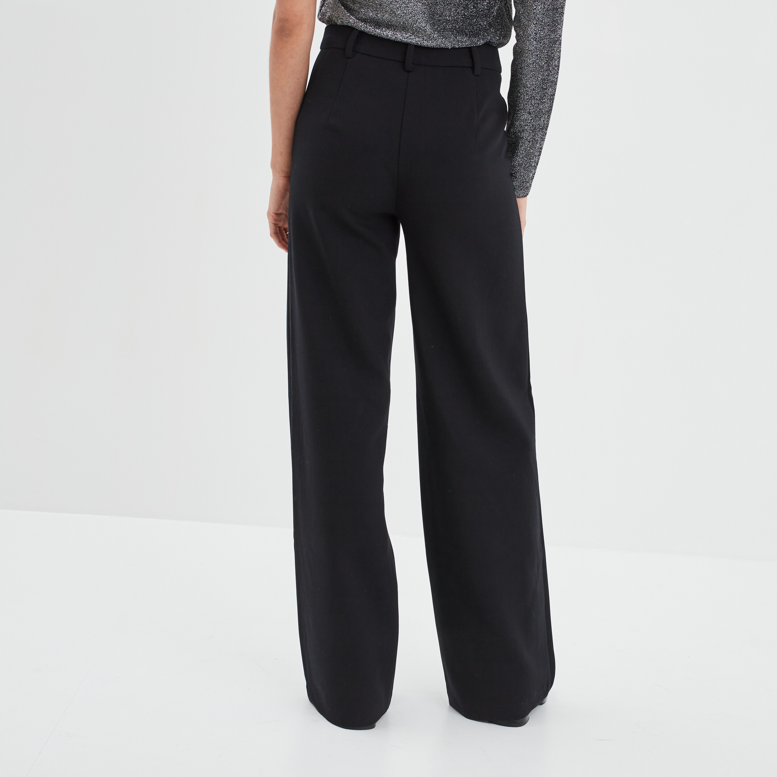 Pantalon city regular noir femme | La Halle