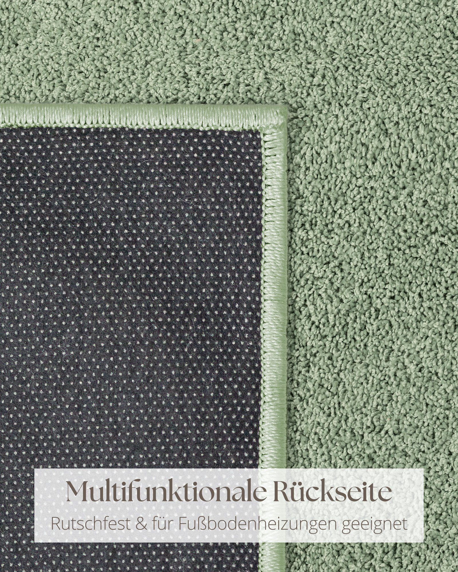 Hochflor-Teppich Foxy Shaggy Teppich, the carpet, Rechteck, Höhe: 30 mm, Langflor, Wohnzimmer, Schlafzimmer, waschbar, Anti-Rutsch
