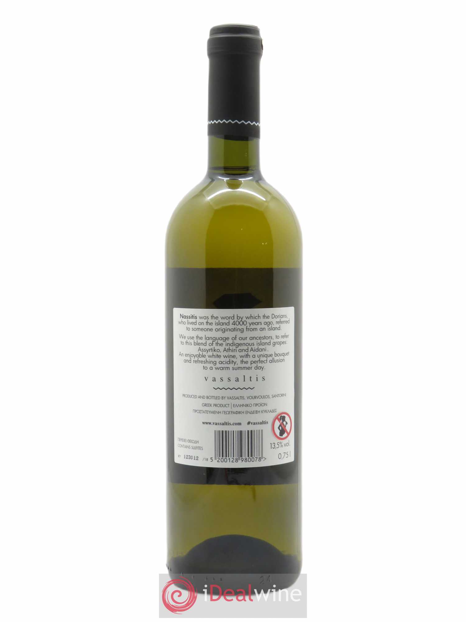 IGP Cyclades Vassaltis Nassitis  2018 - Lot de 1 Bouteille