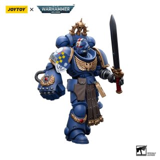 Warhammer 40k Action Figure 1/18 Ultramarines Lieutenant with Power Fist 12 cm