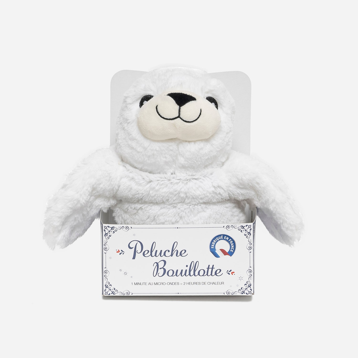 Peluche-bouillotte phoque