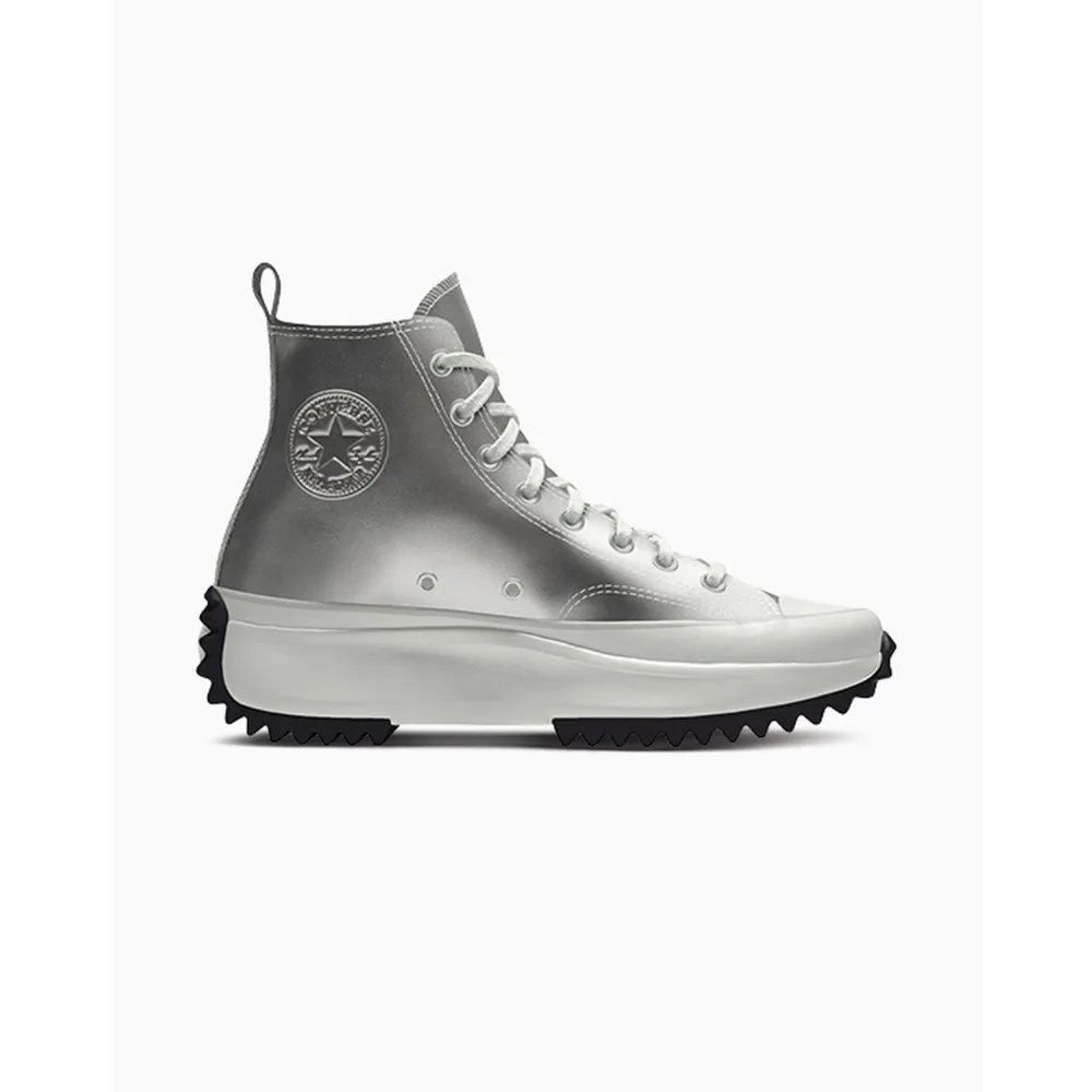 Converse Custom Run Star Hike Platform Leather By You A04222CSP24_SILVER_CO / grau