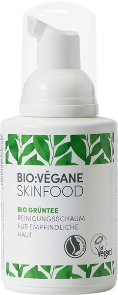 Bio:Végane Skinfood Bio Grüntee Empfindliche Haut Reinigungsschaum