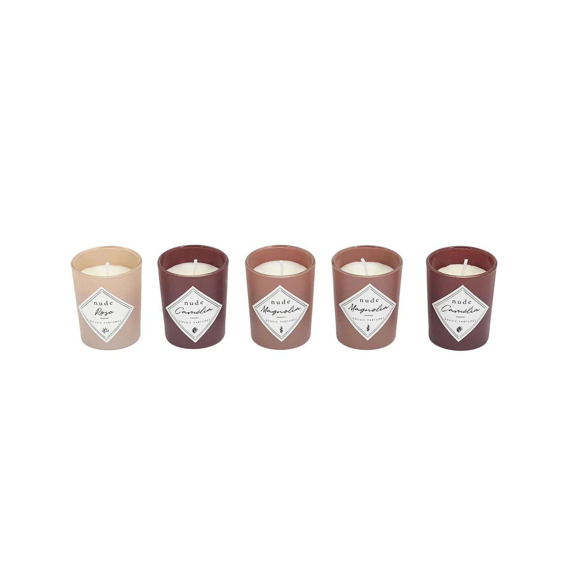 Coffret 5 bougies parfumées