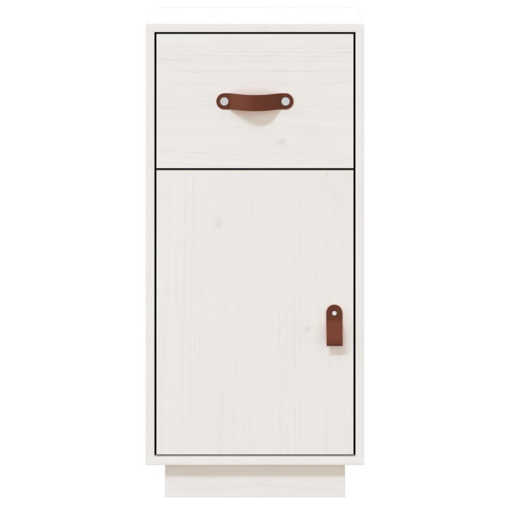 vidaXL Sideboard Sideboard Weiß 34x40x75 cm Massivholz Kiefer (1 St)