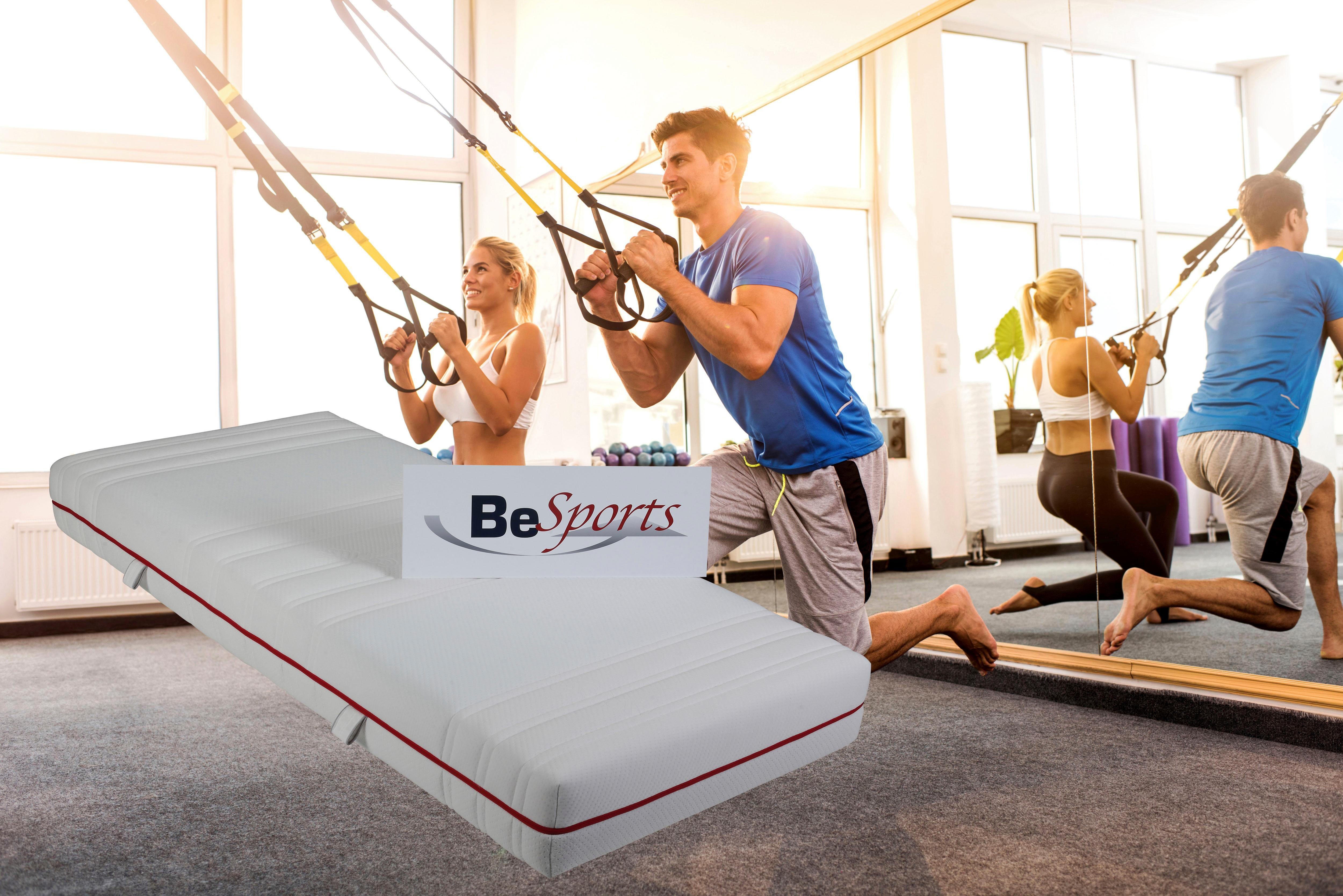 Komfortschaummatratze HS Plus 2200, BeSports, 22 cm hoch, Top für Rücken, Muskulatur und ihre Fitness