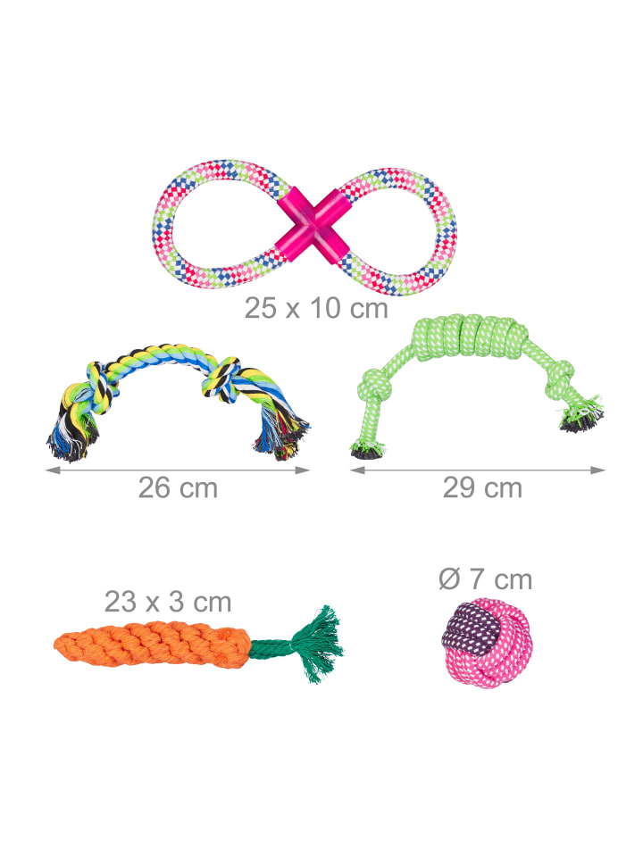 relaxdays 10tlg. Hundespielzeug Set günstig kaufen onesize