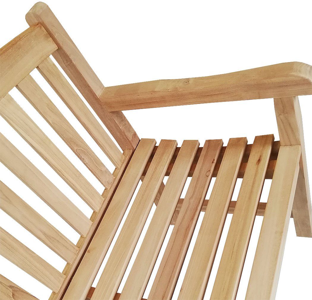 KMH Gartenbank TEAK 3-sitzer Bank *Britannia* (102199)