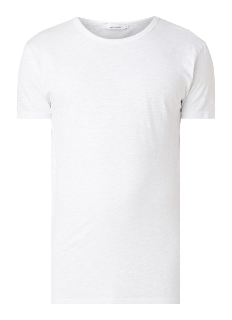 Tricou SAMSØE cu guler rotund și închidere cu nod