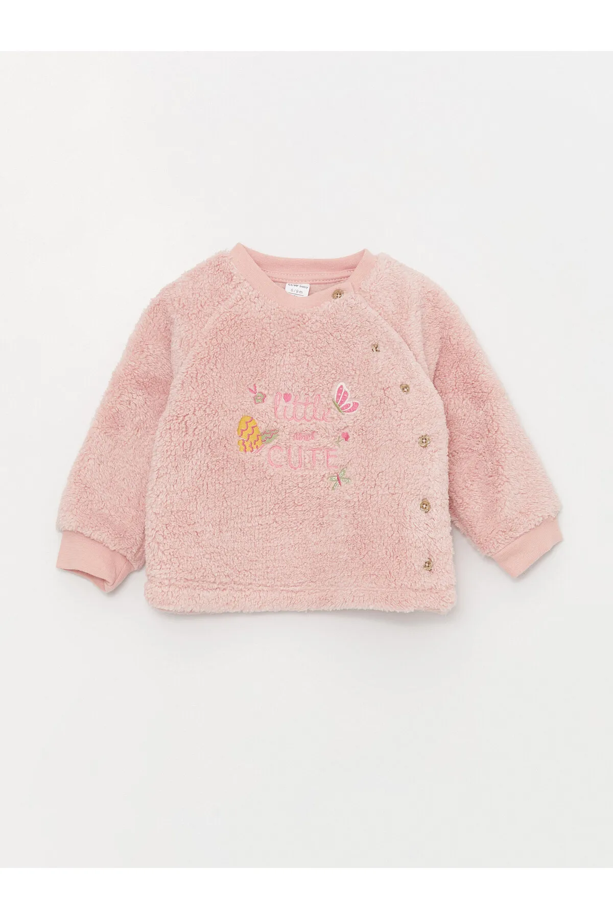 LC Waikiki  Langarm-Stickerei mit Rundhalsausschnitt und detaillierter Strickjacke und Hose für Babys im 2er-Set