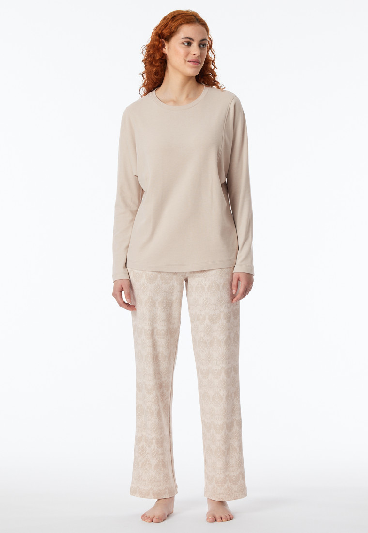 Schlafanzug lang wärmend beige - Selected Premium Warming