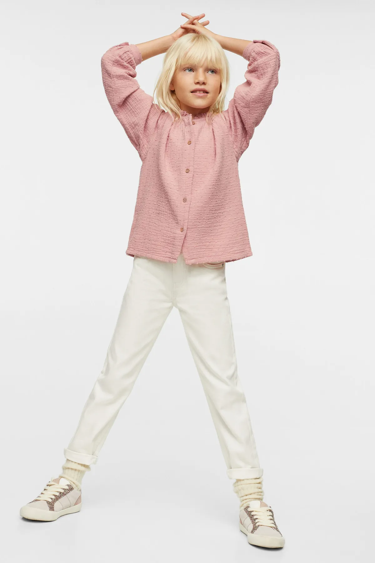 MANGO Kids  37064764 Hemden Rosa