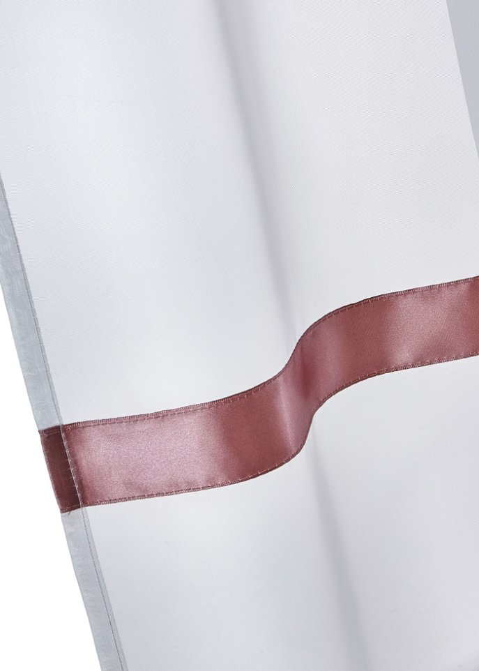 Gardinen Store mit Satinband