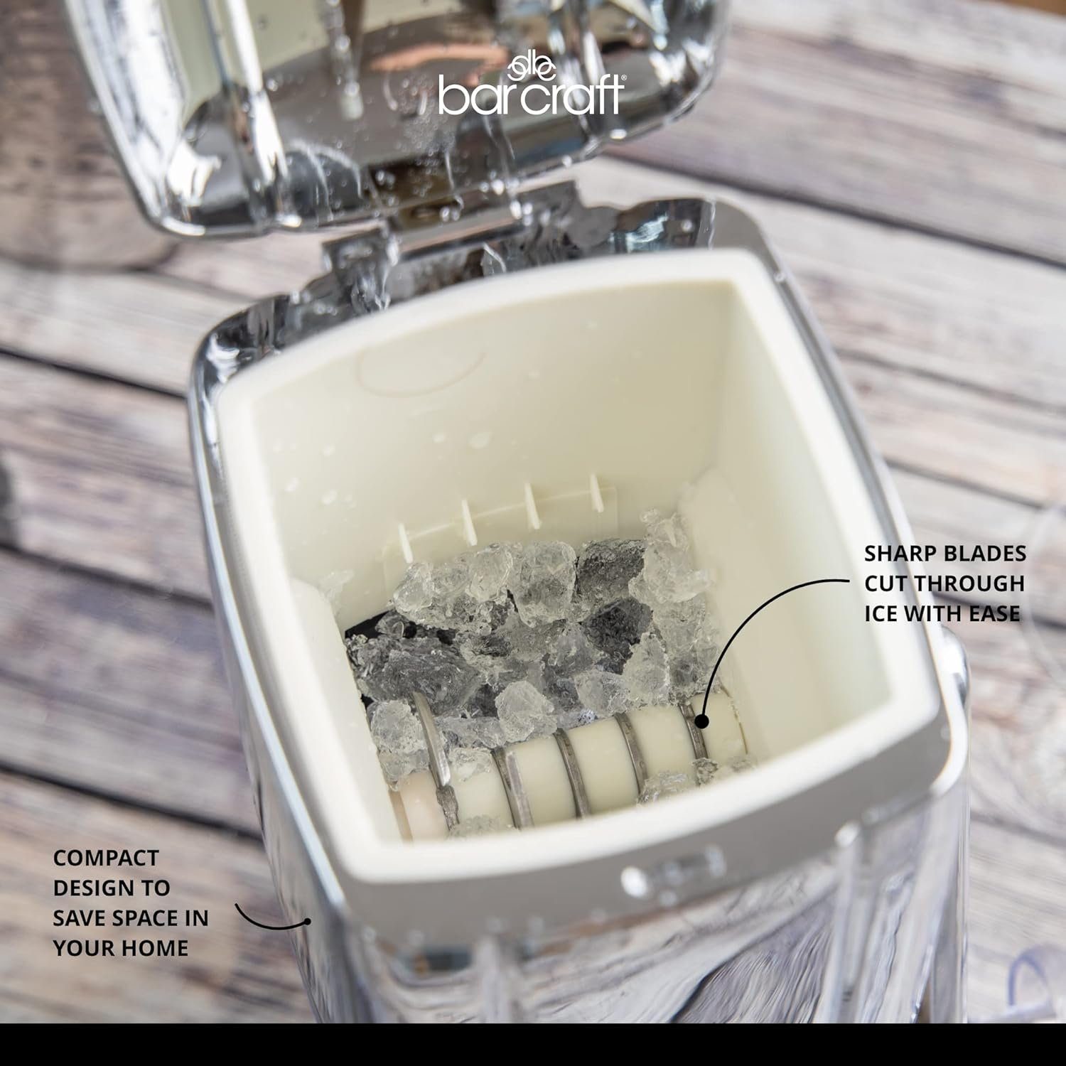 Kitchencraft Eiscrusher Eiswürfel Zerkleinerer Eis Ice Crusher manuell KitchenCraft BarCraft