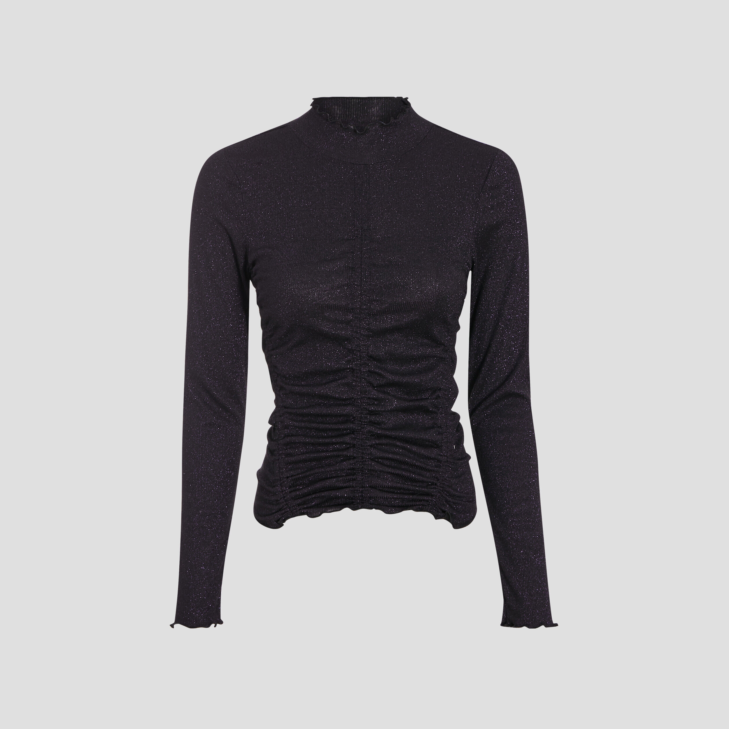 T-shirt manches longues violet foncé femme | Cache Cache