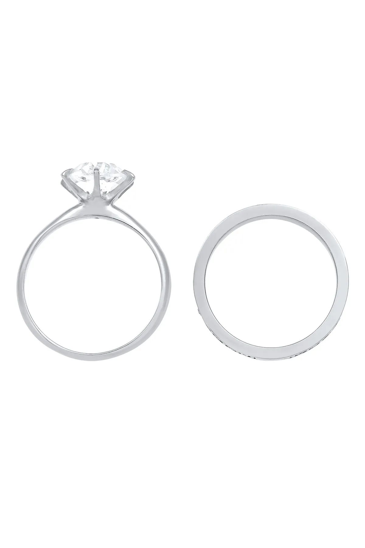 ELLI  Ring Eternity Kristalle Set 925 Silber