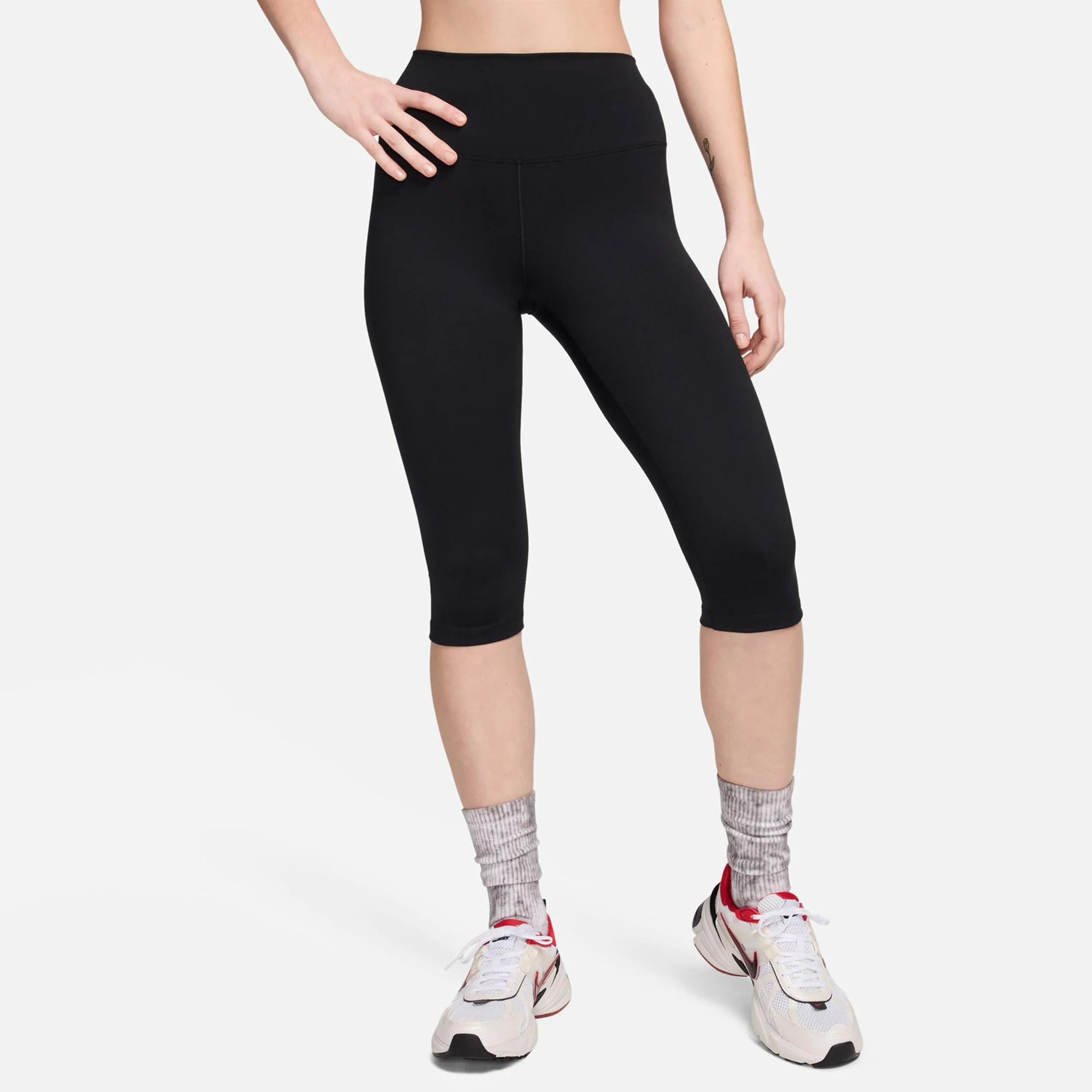 Dri-Fit One High-Waisted Capri Tight Damen - Schwarz