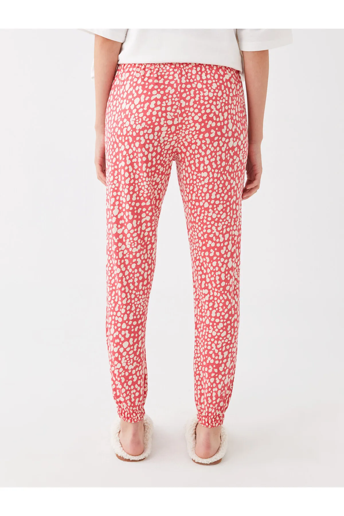 LC Waikiki  Gemusterte Jogger-Pyjamahose für Damen mit elastischem Bund