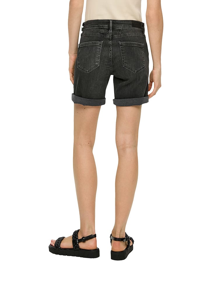 S.OLIVER RED LABEL Jeans-Shorts in Schwarz günstig kaufen