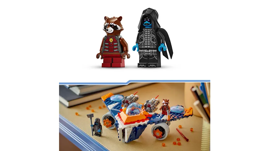 LEGO Marvel 76278 Rockets Raumschiff vs. Ronan Set, Raumschiff-Spielzeug