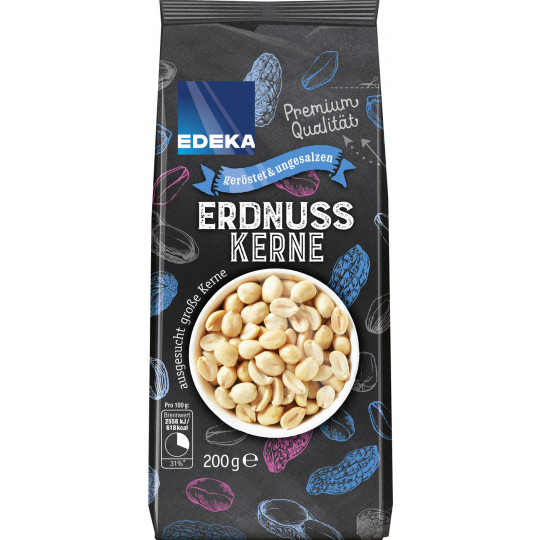 EDEKA Erdnuss Kerne geröstet & ungesalzen 200G