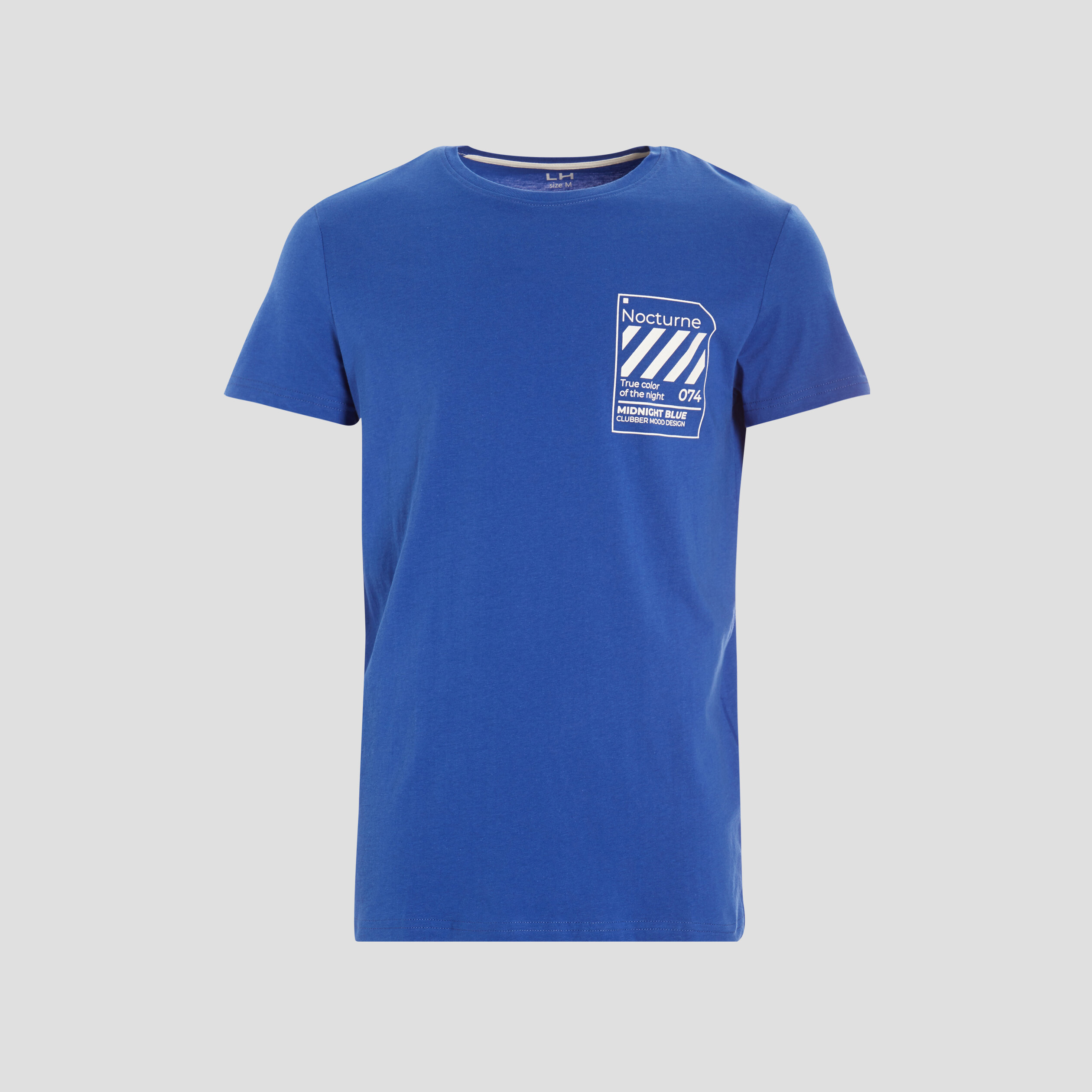T-shirt manches courtes bleu roi homme | La Halle