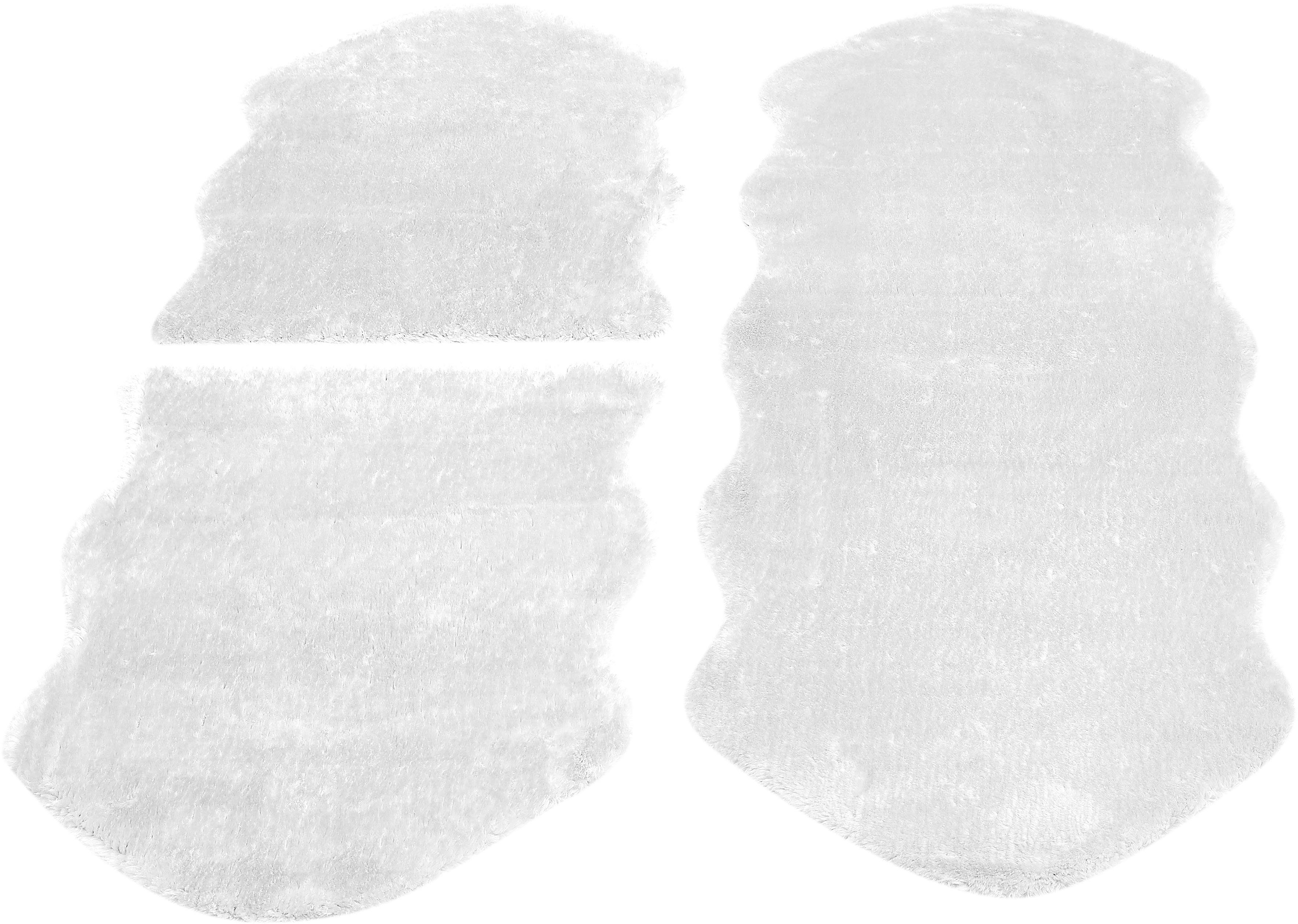 Bettumrandung Bettvorleger Lamm Fellimitat Andiamo, Höhe 20 mm, (3-tlg), Kunstfell, sehr weicher Flor, waschbar, Bettvorleger, Läufer-Set