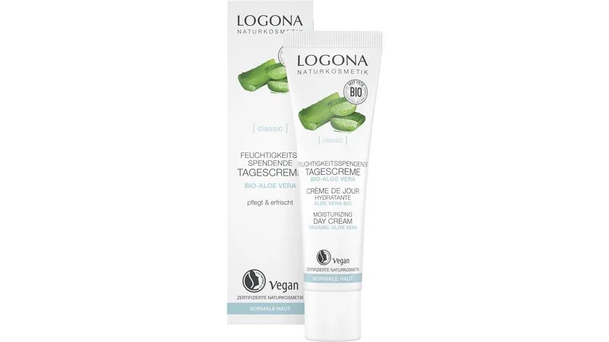 LOGONA CLASSIC Feuchtigkeitsspendende Tagescreme Bio-Aloe Vera 30 ml