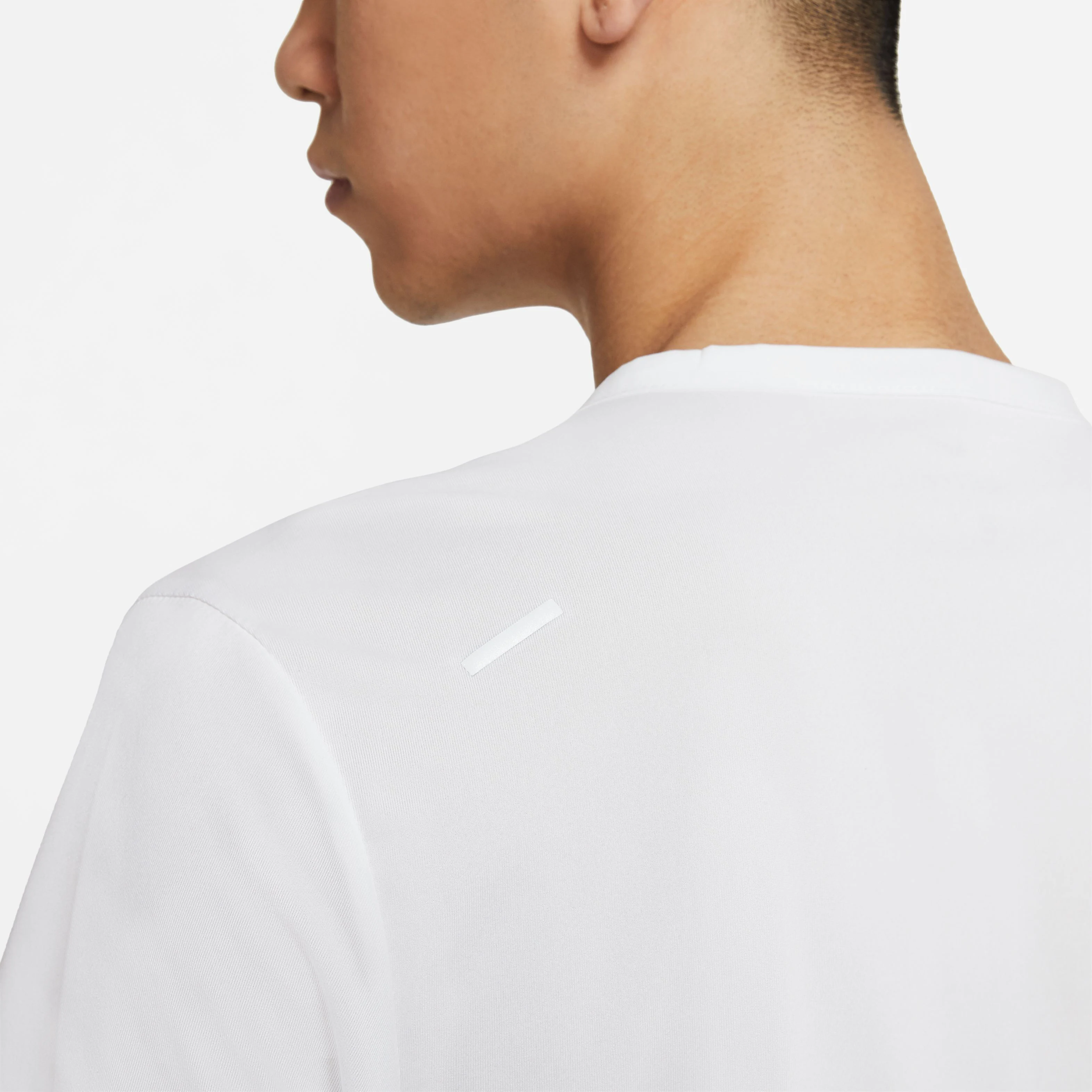 Dri-Fit Rise 365 Laufshirt Herren - Weiß, Silber