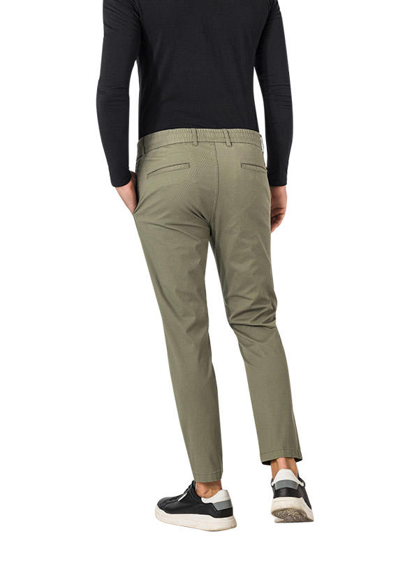 BOSS Orange, Chino, Baumwolle, olivgrün