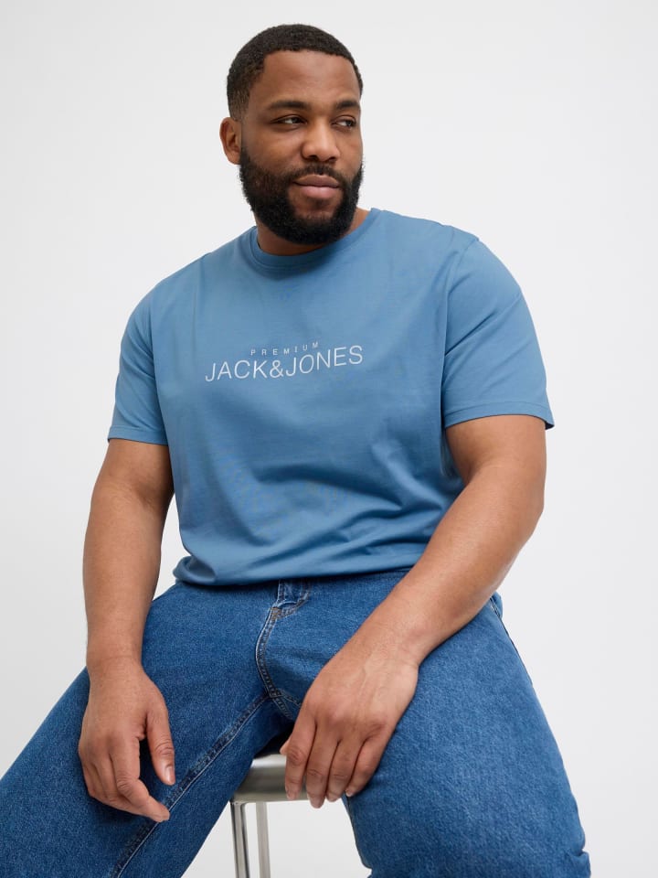 JACK & JONES PLUS T-shirt in Quiet Harbor günstig kaufen