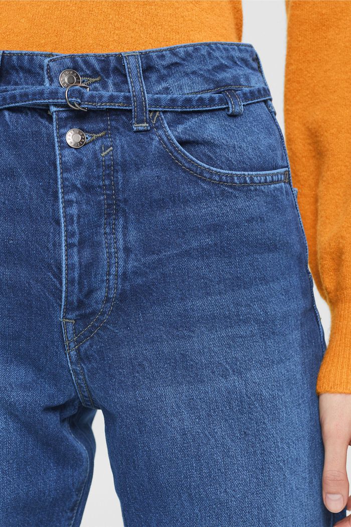 High-Rise-Jeans im Dad Fit mit passendem Gürtel