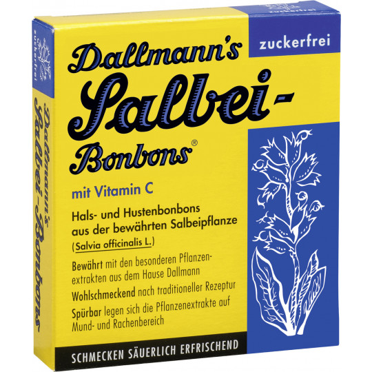 Dallmann's Salbei-Bonbons ohne Zucker 37 g