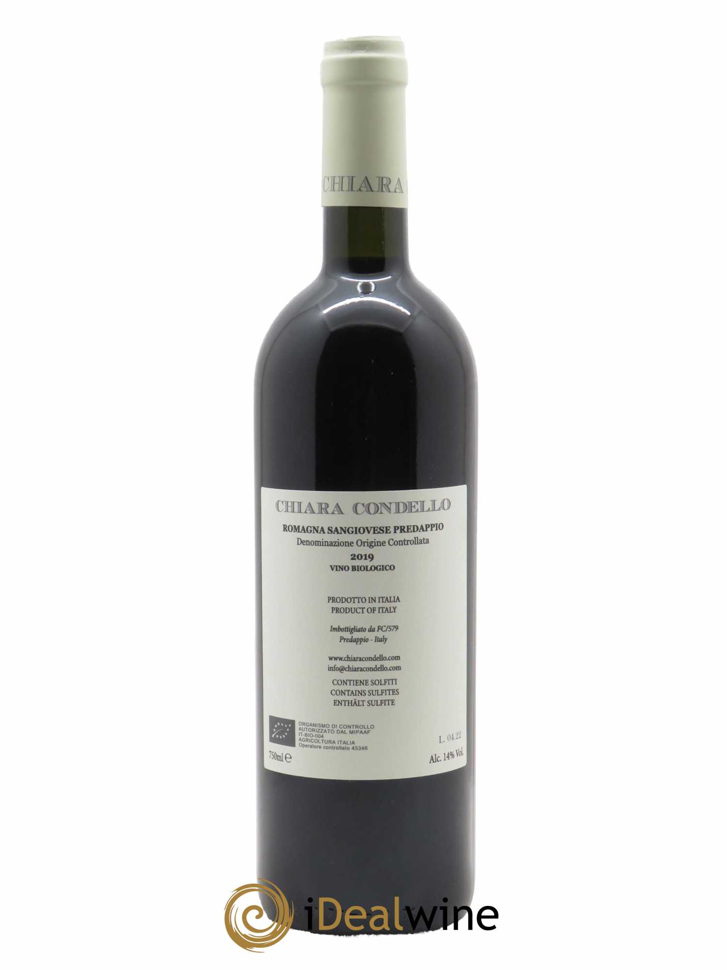 Sangiovese di Romagna Predappio DOC Chiara Condello  2019 - Lot de 1 Bouteille