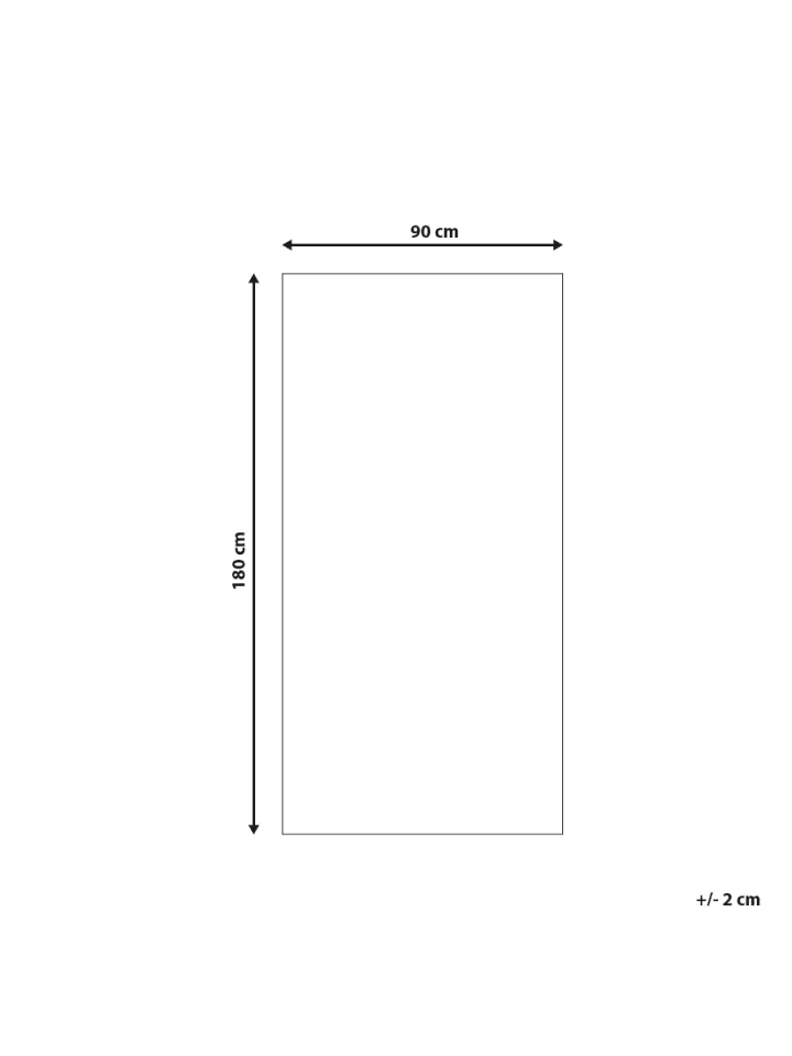 Beliani Outdoorteppich ROHTAK in Grün/Weiß - (W) 90 x (H) 0.5 x (L) 180 cm günstig kaufen onesize