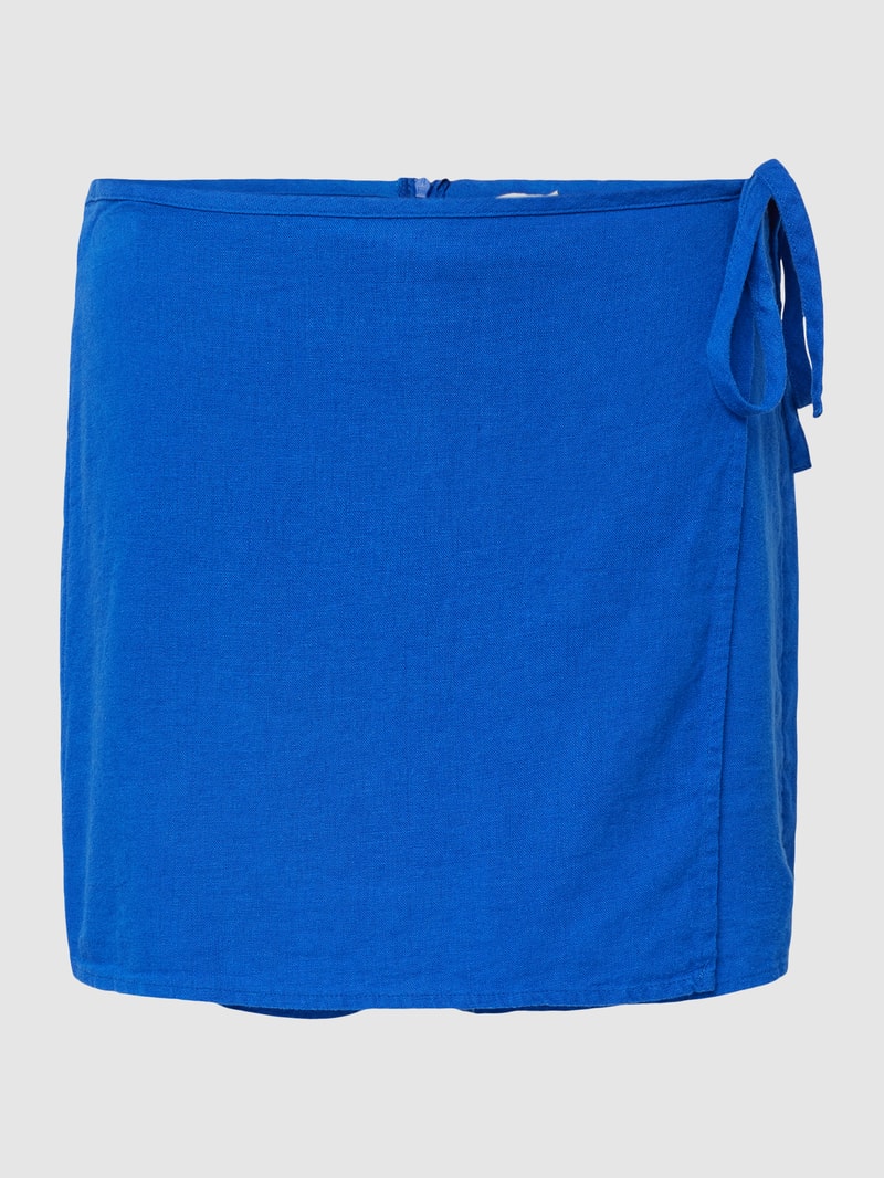 Shorts in Wickel-Optik in royalblau