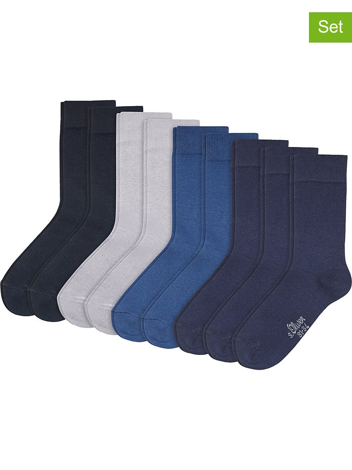 s.Oliver 9er-Set: Socken in Blau günstig kaufen