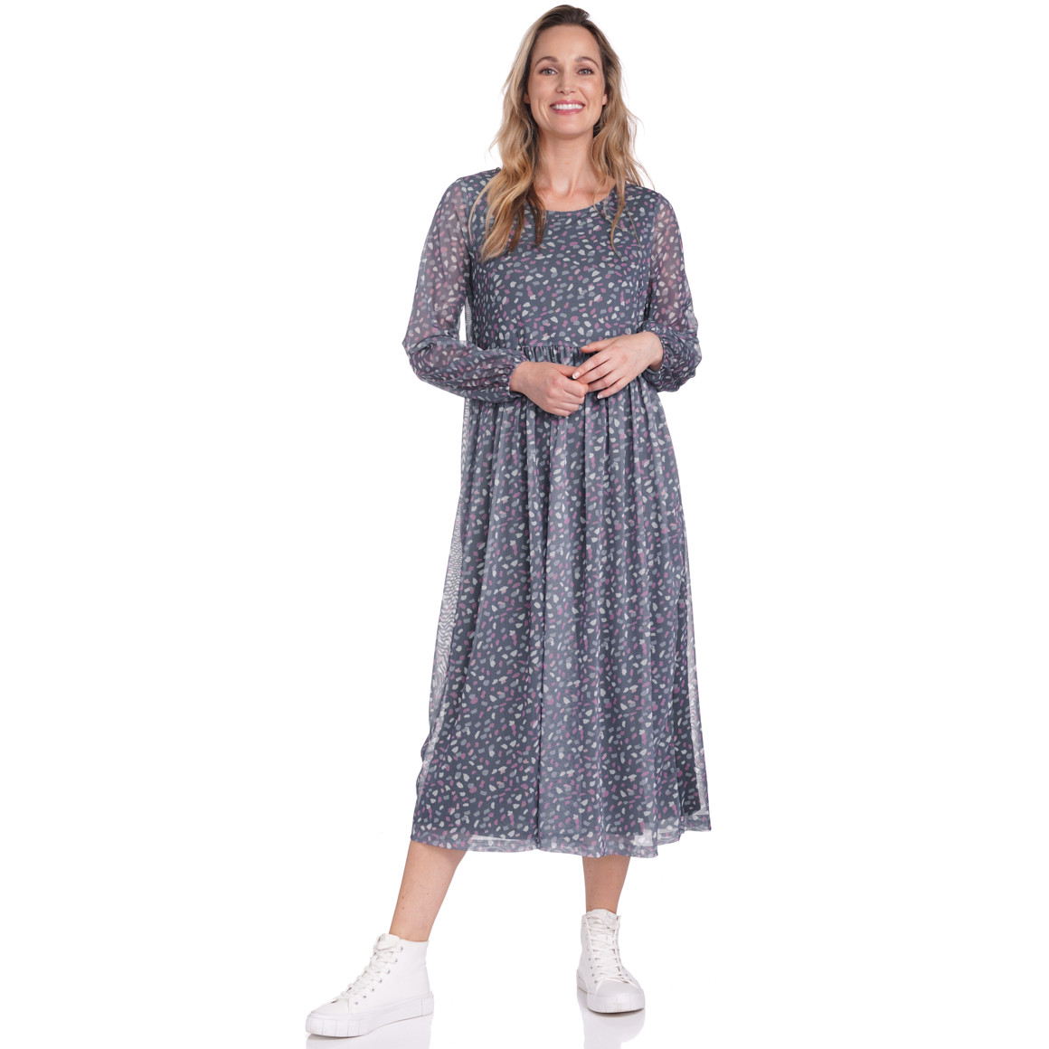 Damen Kleid mit Allover-Muster