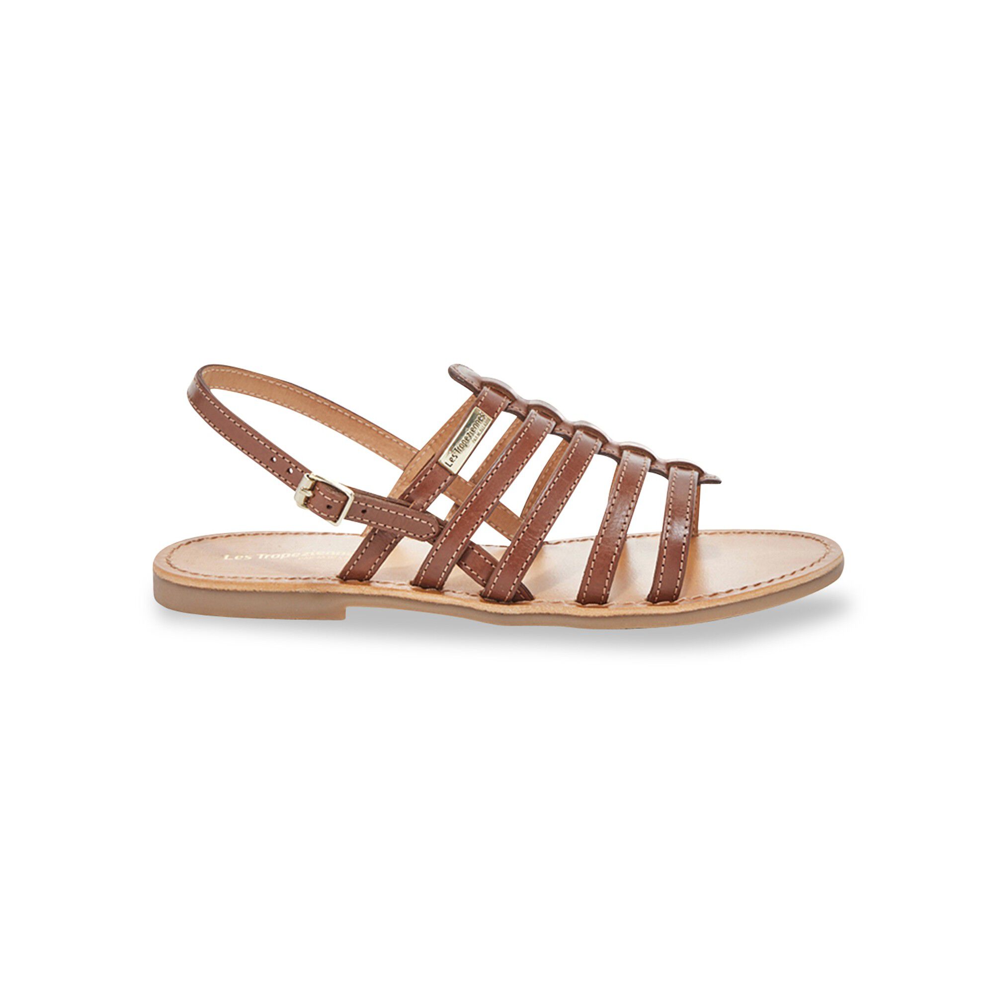 Sandales plates en cuir Hikano