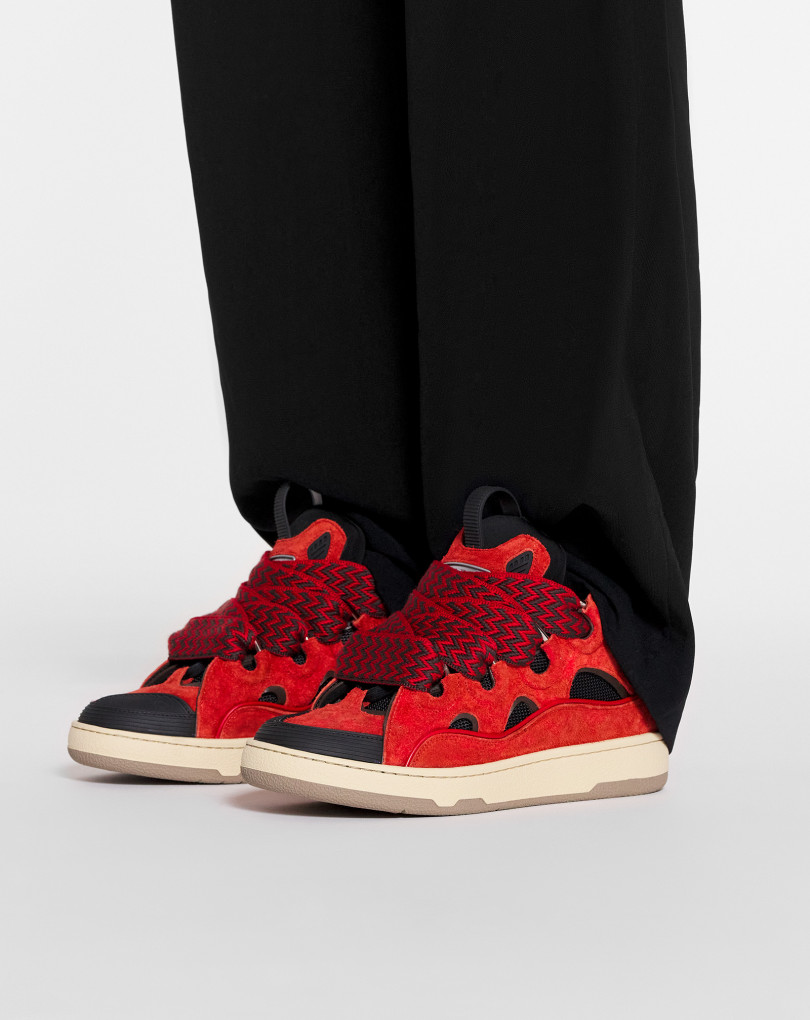 SNEAKERS CURB EN CUIR