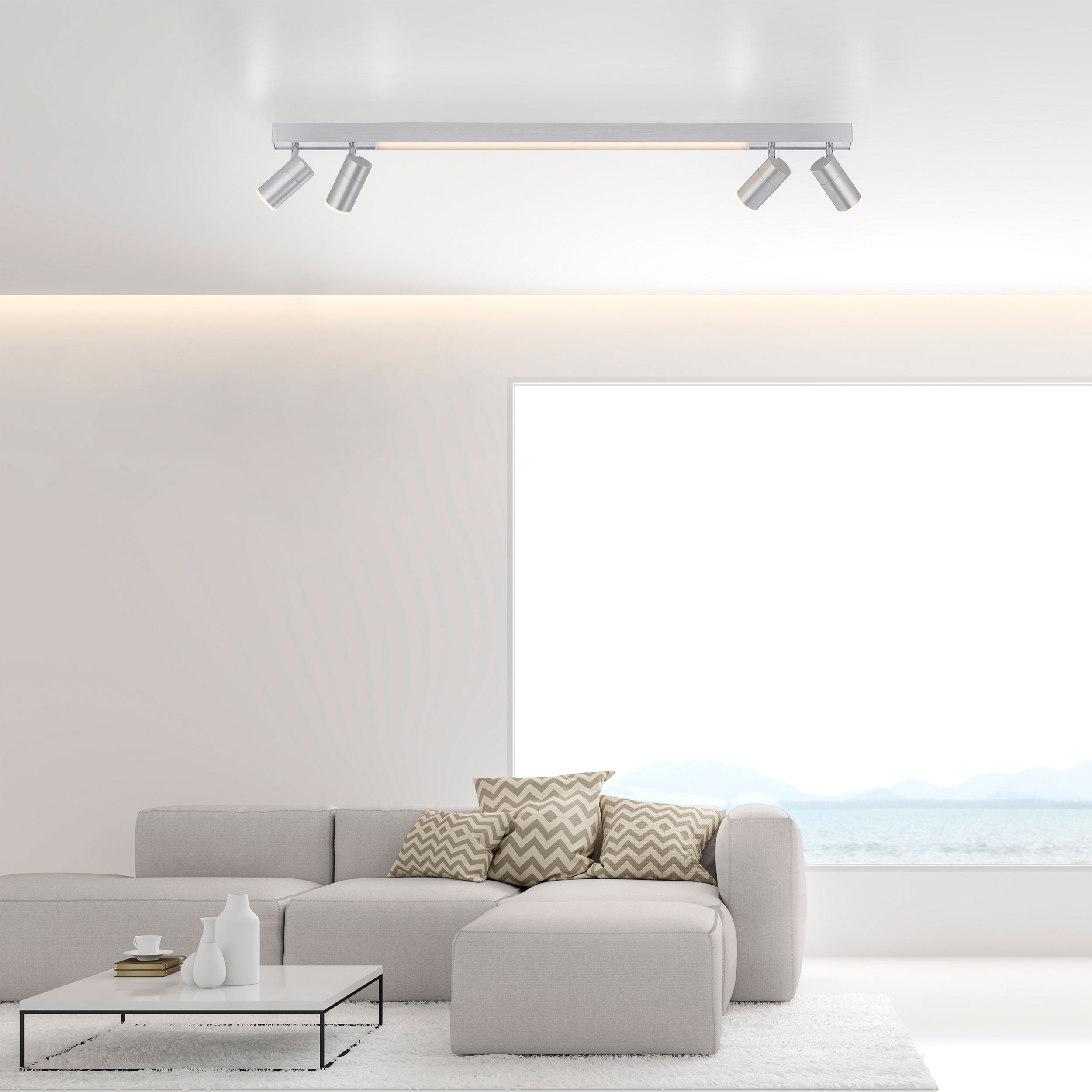 PURELED-Deckenleuchte 5flg