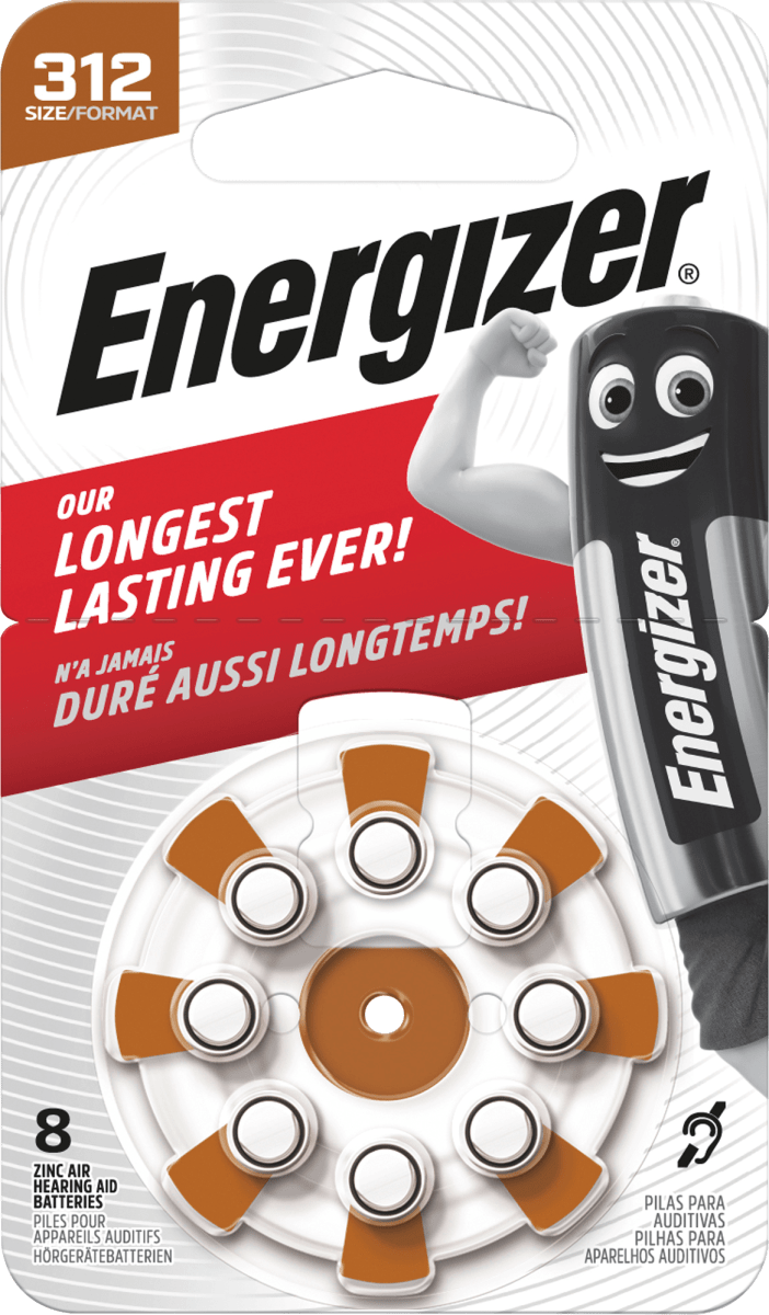 Batterien\tHörgeräte  312, 8 St