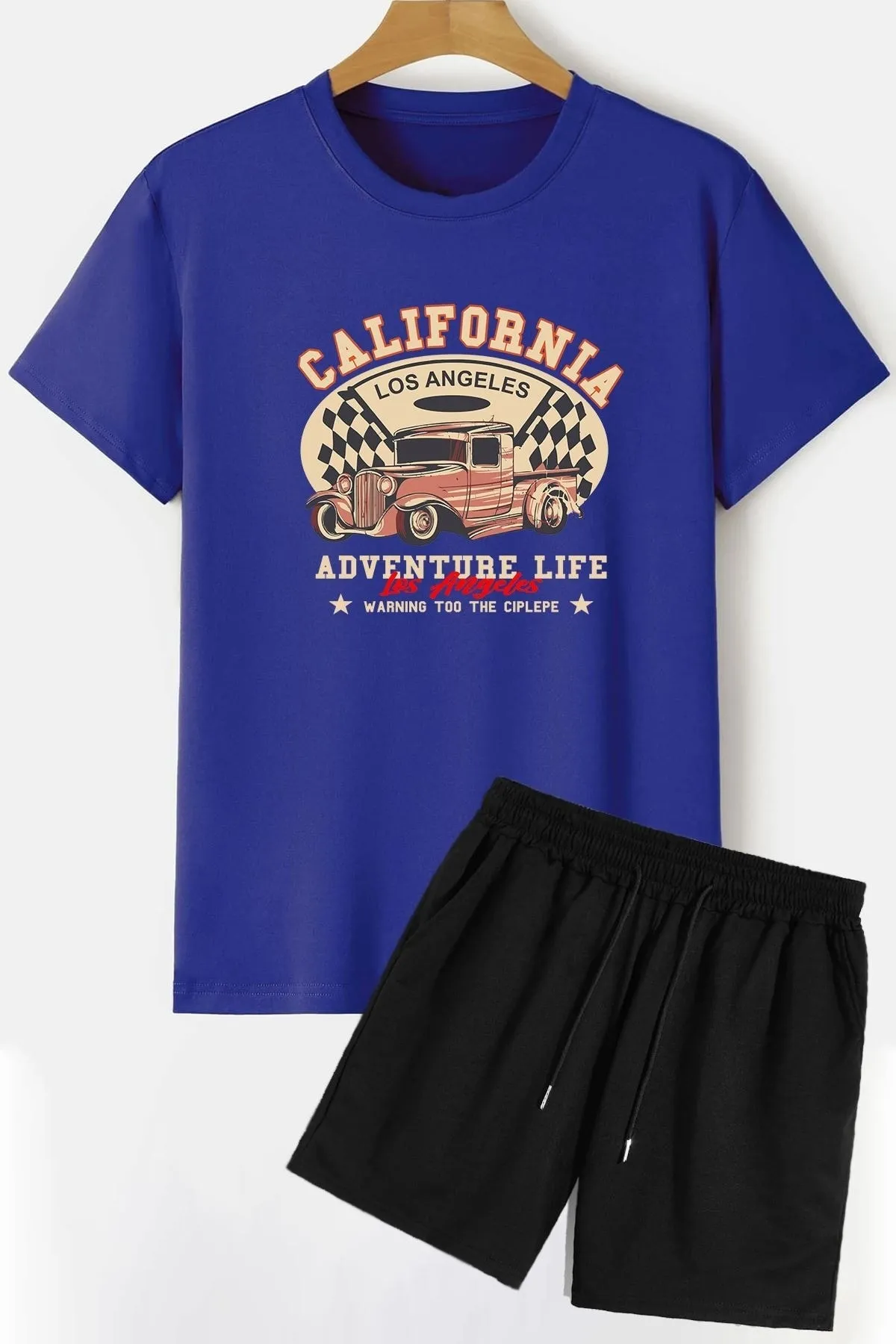 trendypassion  California Shorts T-Shirt-Trainingsanzug-Set