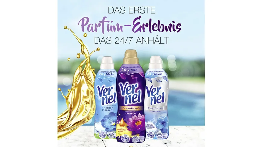 Vernel Weichspüler Aromatherapie Traumhafte Lotusblüte 37 WL 814 ml