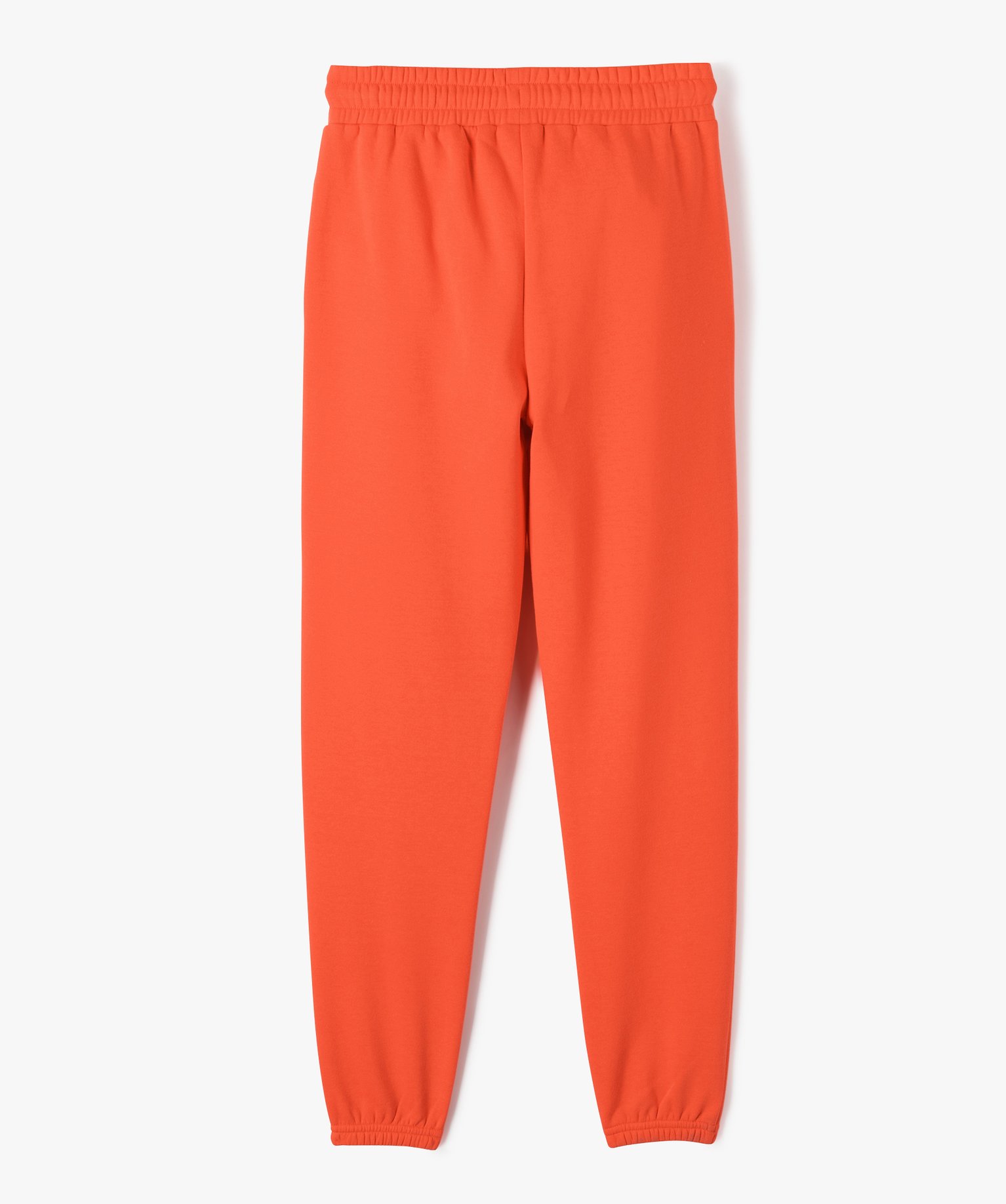 Pantalon de jogging fille avec intérieur molletonné orange | GEMO