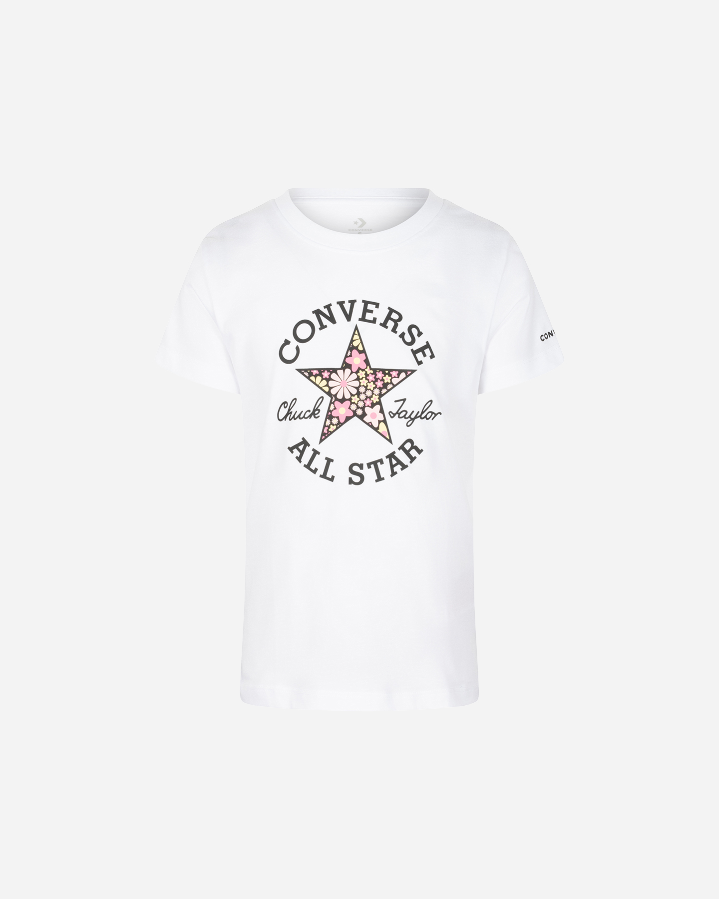 Tricou Converse cu logo floral Jr 4CF829-001