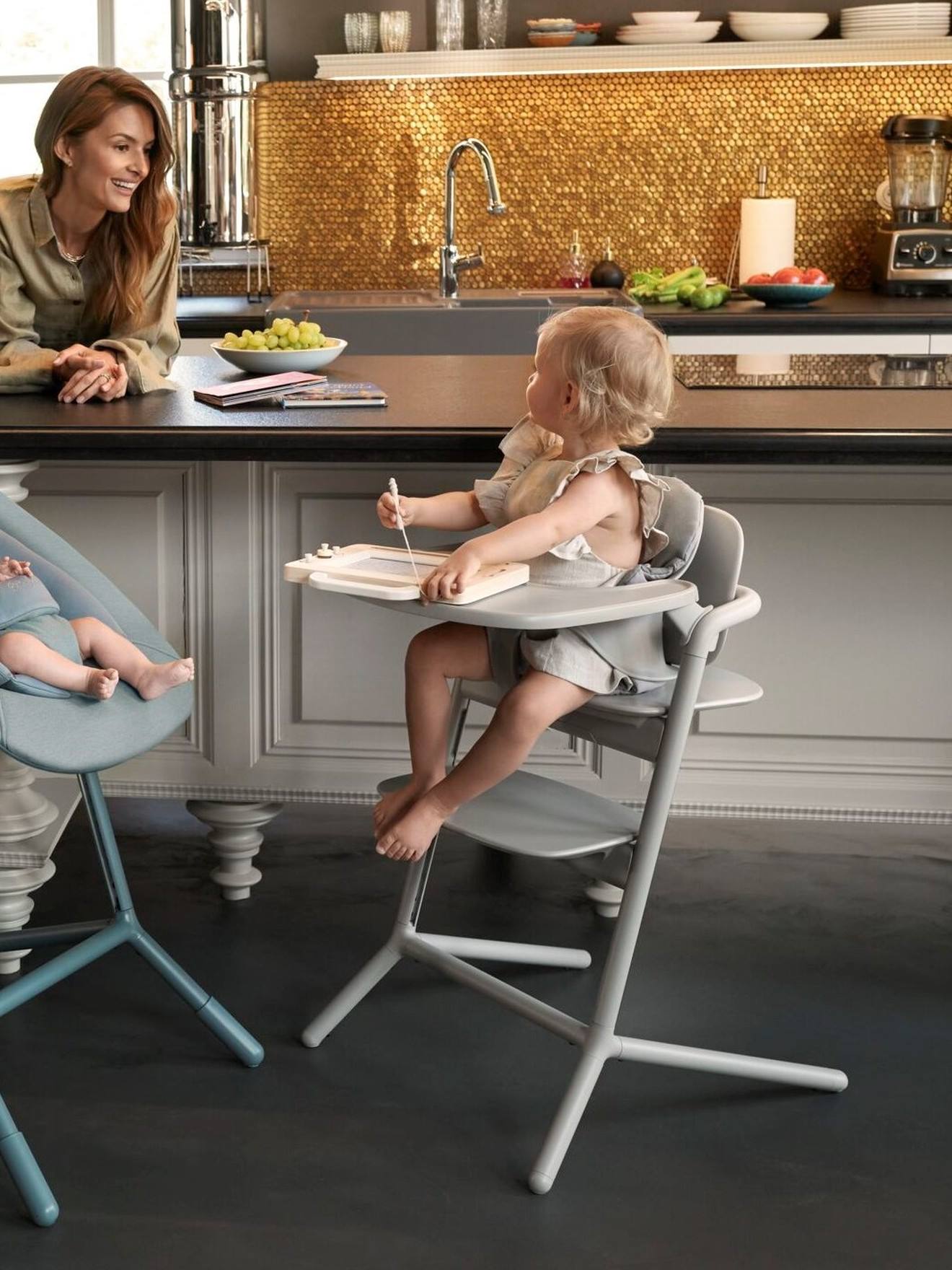 Chaise haute évolutive avec transat Cybex Lemo 2 sand white