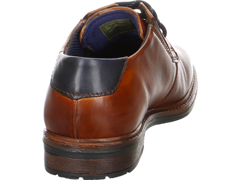 BUGATTI Freizeit Schnürer braun Ruggiero Comfort Evo, cognac