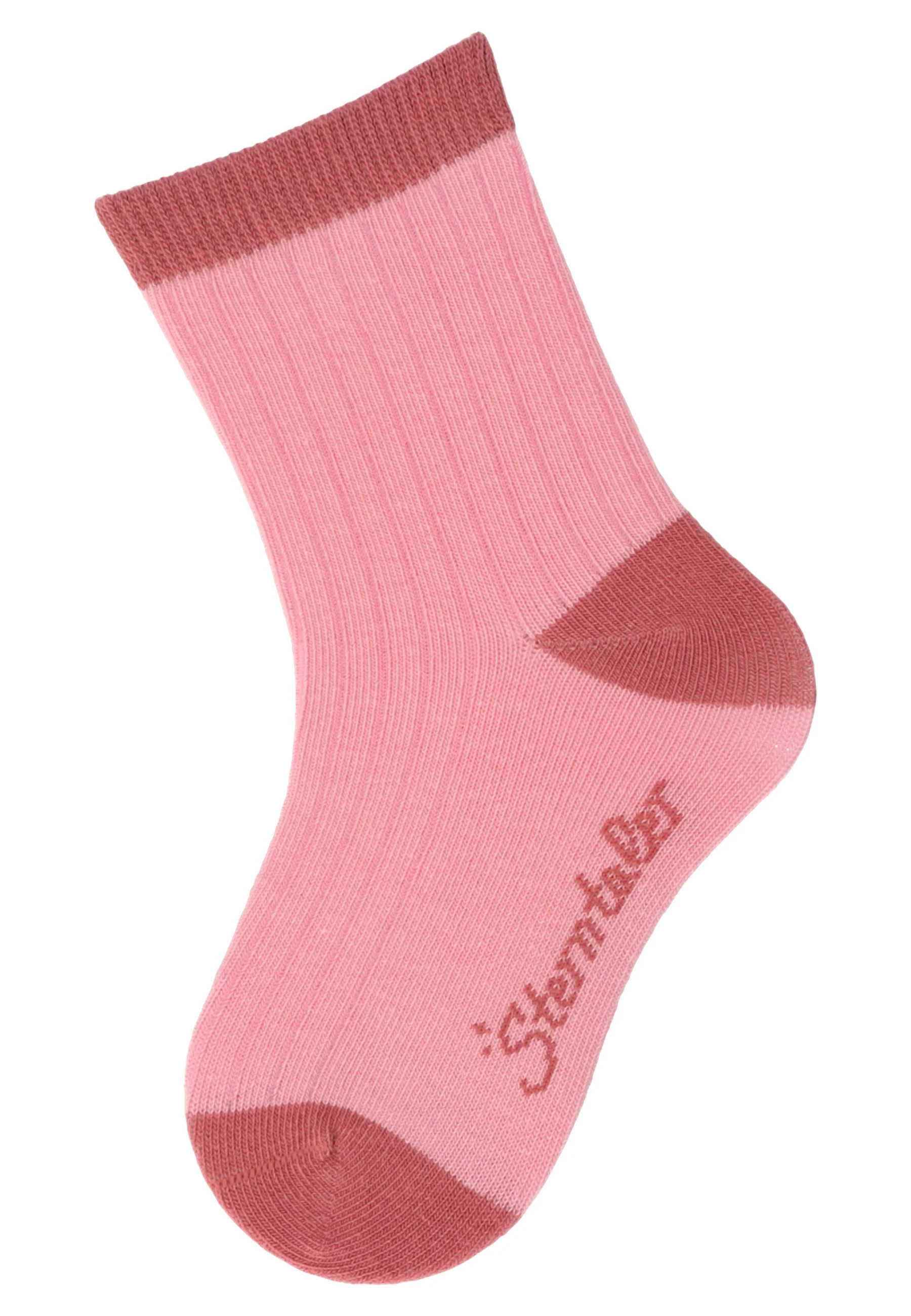 Socken im 6er Pack mit Struktur in mattrosa